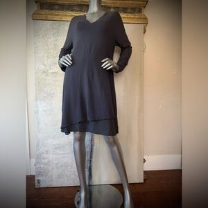 OSKA Bulgaria Steel Gray Cotton Dress, 2